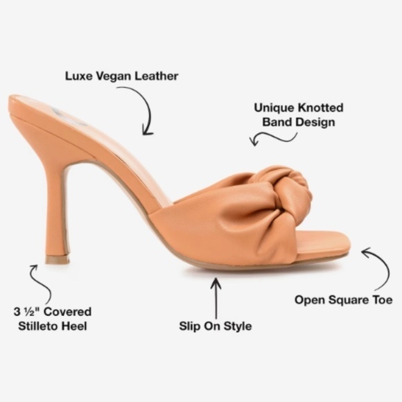 Night Out Chic Minimalistic Neutral Tan Casual Comfortable Sandal • size 7 - Picture 2 of 7